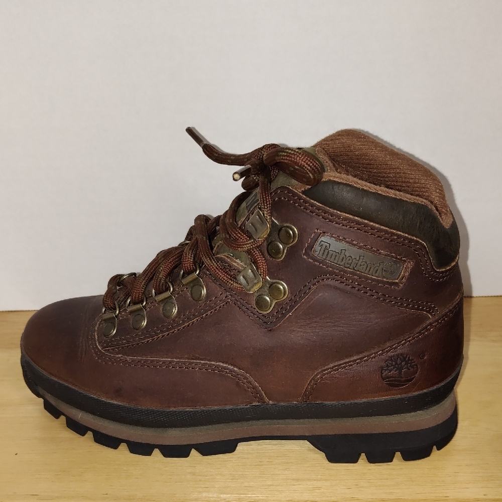 Timberland Euro Hiker boots in brown leather Womens 6.5 - Picture 8 of 13